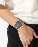 HUGO Men's Stainless Steel Quartz Watch with Leather Strap, Grey, 22 (Model: 1530185)