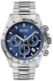 HUGO Men's Quartz Watch with Stainless Steel Strap, Silver, 22 (Model: 1513755)