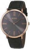 Hugo Boss Jackson 1513372 Black/Black Leather Analog Quartz Men's Watch