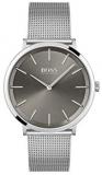 BOSS Men's Quartz Watch with Stainless Steel Strap, Silver, 20 (Model: 1513828)