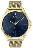 HUGO by Hugo Boss # Smash Men's Quartz Gold Plated Case and Mesh Bracelet Ca...
