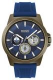 HUGO by Hugo Boss Men's #Twist Stainless Steel Quartz Watch with Silicone St...