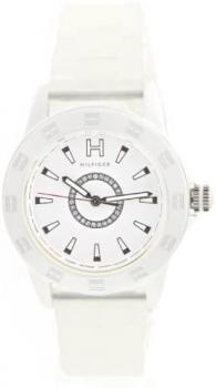 Tommy Hilfiger Semi-transparent Silicone White Dial Women's watch #1781096