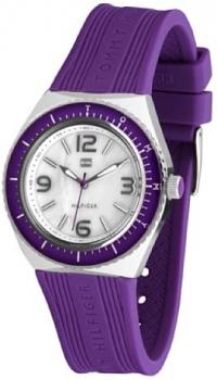 Tommy Hilfiger MOP Dial Stainless Steel Silicone Quartz Ladies Watch 1781033