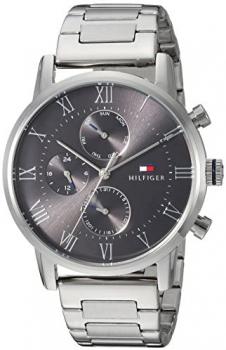 Tommy Hilfiger Men's Sophisticated Sport Stainless Steel Quartz Watch with Stainless-Steel Strap, Tone, 22 (Model: 1791397)