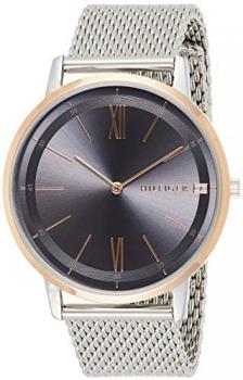 Tommy Hilfiger Men's Quartz Watch with Stainless Steel Strap, Silver, 20 (Model: 1791512)