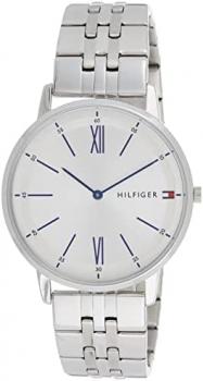 Tommy Hilfiger Men's Quartz Watch with Stainless Steel Strap, Silver, 20 (Model: 1791511)