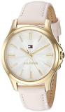 Tommy Hilfiger Women's Lori Quartz Watch with Leather Calfskin Strap, Pink, 16 (Model: 1781954)
