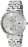 Tommy Hilfiger Women's Quartz Watch with Stainless Steel Strap, Silver, 18.3 (Model: 1782068)