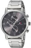 Tommy Hilfiger Men's Sophisticated Sport Stainless Steel Quartz Watch with Stainless-Steel Strap, Tone, 22 (Model: 1791397)
