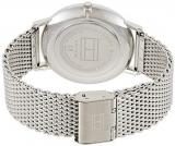 Tommy Hilfiger Men's Quartz Watch with Stainless Steel Strap, Silver, 20 (Model: 1791512)