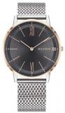 Tommy Hilfiger Men's Quartz Watch with Stainless Steel Strap, Silver, 20 (Model: 1791512)