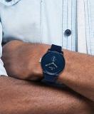 Tommy Hilfiger Men's Quartz Watch with Silicone Strap, Navy, 20 (Model: 1791803)