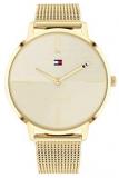 Tommy Hilfiger Women's Quartz Watch with Stainless Steel Strap, Gold, 18 (Model: 1782339)