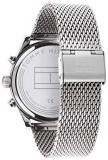 Tommy Hilfiger Men's Quartz Stainless Steel and Mesh Bracelet Watch, Color: Silver (Model: 1710420)
