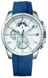 Tommy Hilfiger Men's Cool Sport Stainless Steel Quartz Watch with Silicone Strap