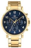 Tommy Hilfiger Men's Quartz Case and Bracelet Dressy Watch, Color: Gold Plated (Model: 1710384)