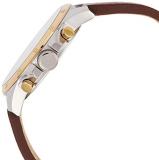 Tommy Hilfiger Men's Stainless Steel Quartz Watch with Leather Strap, Brown, 22 (Model: 1791561)