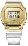 Casio Men's G-Shock Stainless Steel Quartz Watch with Plastic Strap, Clear, 24 (Model: GM-5600SG-9ER)