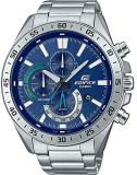 Casio Men's Edifice Quartz Watch with Stainless Steel Strap, Silver, 23 (Model: EFV-620D-2AVUEF)