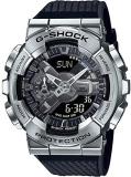 Casio Men's G-Shock Stainless Steel Quartz Watch with Plastic Strap, Black, 24 (Model: GM-110-1AER)