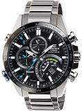 Casio Men's Year-Round Quartz Watch with Stainless Steel Strap, Silver, 24 (Model: EQB-501XDB-1AER)
