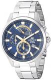 Casio Men's Edifice Stainless Steel Quartz Stainless-Steel Strap, Silver, 21.5 Casual Watch (Model: EFV-530D-2AVCF)