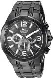 Casio Men's Edifice Stainless Steel Quartz Stainless-Steel-Plated Strap, Black, 27 Casual Watch (Model: EFR-538BK-1AVCF)