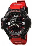 Casio G-Shock Aviation Black Dial Red Resin Quartz Men's Watch GA1000-4B