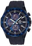 Casio Men's Stainless Steel Quartz Polyurethane Strap, Black, 22 Casual Watch (Model: EQS-900PB-1BVCR)