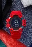 Casio Men's G-Shock Move Solar Powered Running Watch with Rubber Strap, Red, 34 (Model: GBD-H1000-4)