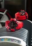 Casio Men's G-Shock Move Solar Powered Running Watch with Rubber Strap, Red, 34 (Model: GBD-H1000-4)