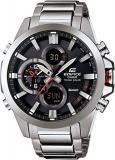 Casio Men's Edifice Tough Solar Stainless Steel Watch, Silver, ECB500D-1A