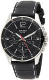 Casio Enticer Black Dial Leather Strap Men's Watch MTP1374L1AV