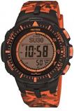 Casio Men's PRG-300CM-4CR Pro Trek Triple Sensor Tough Solar Digital Display Quartz Orange Watch