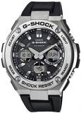 Casio Men's G Shock Stainless Steel Quartz Watch with Resin Strap, Black, 26.8 (Model: GST-S110-1ACR)