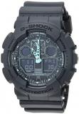 Casio Men's G-Shock Analog-Digital Watch GA-100C-8ACR, Grey/Neon Blue