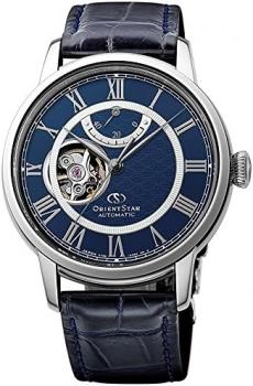 Orient Star Open Heart Power Reserve Roman Automatic Blue Watch RE-HH0002L