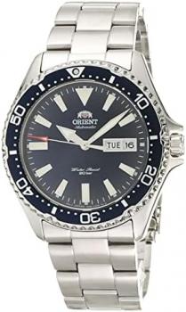 Orient RA-AA0002L Men's Kamasu Stainless Steel Blue Bezel Blue Dial Automatic Dive Watch