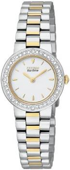 Citizen Women's EW9824-53A Eco-Drive Silhouette Crystal Two-Tone Watch