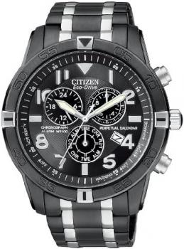 Citizen Men's BL5478-55E Eco-Drive Black Ion Plated Perpetual Calendar Chronograph Watch