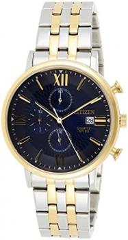 Citizen Chronograph Quartz Blue Dial Two-Tone Men's Watch AN3616-75L
