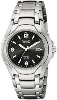 Citizen Men's Eco-Drive Titanium Watch with Date, BM6060-57F