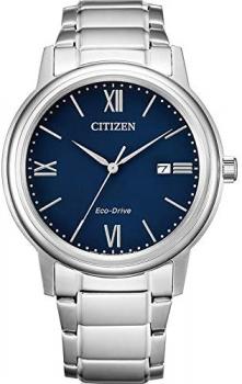 Citizen Mens Analogue Eco-Drive Watch with Stainless Steel Band