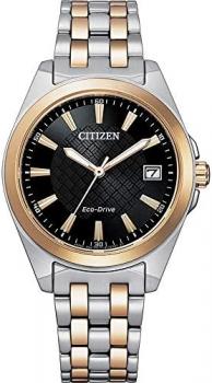 Citizen Women's Analogue Eco-Drive Watch with Stainless Steel Strap EO1213-85E, Multicolour, One Size, Bracelet