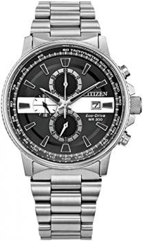 Citizen Men's Thin White Line Watch Chronograph 200M WR Eco Drive CA0296-55E EMT Medical Personnel