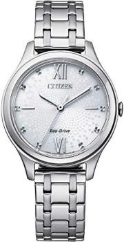 Citizen Women Analogue Eco-Drive Watch with Stainless Steel Band