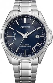 Citizen Men Analogue Eco-Drive Watch with Stainless Steel Strap CB0250-84L, Silver, One Size, Bracelet