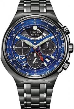 Citizen Men's Eco-Drive Limited Edition Promaster Chronograph Black Stainless Steel Bracelet Watch AV0097-51L