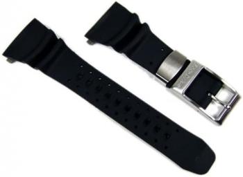 Citizen 59-S50342 Original Replacement Black Rubber Watch Band Strap fits BJ8050-08E BJ8051-05E S015791 S025648 S026547 S057892